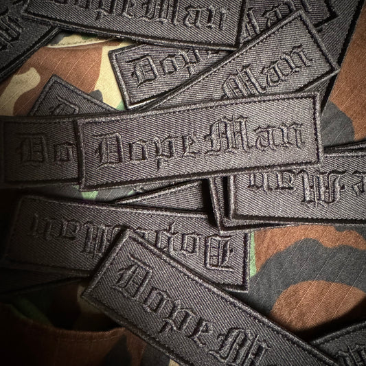 Dope Man (subdued) blackout patch