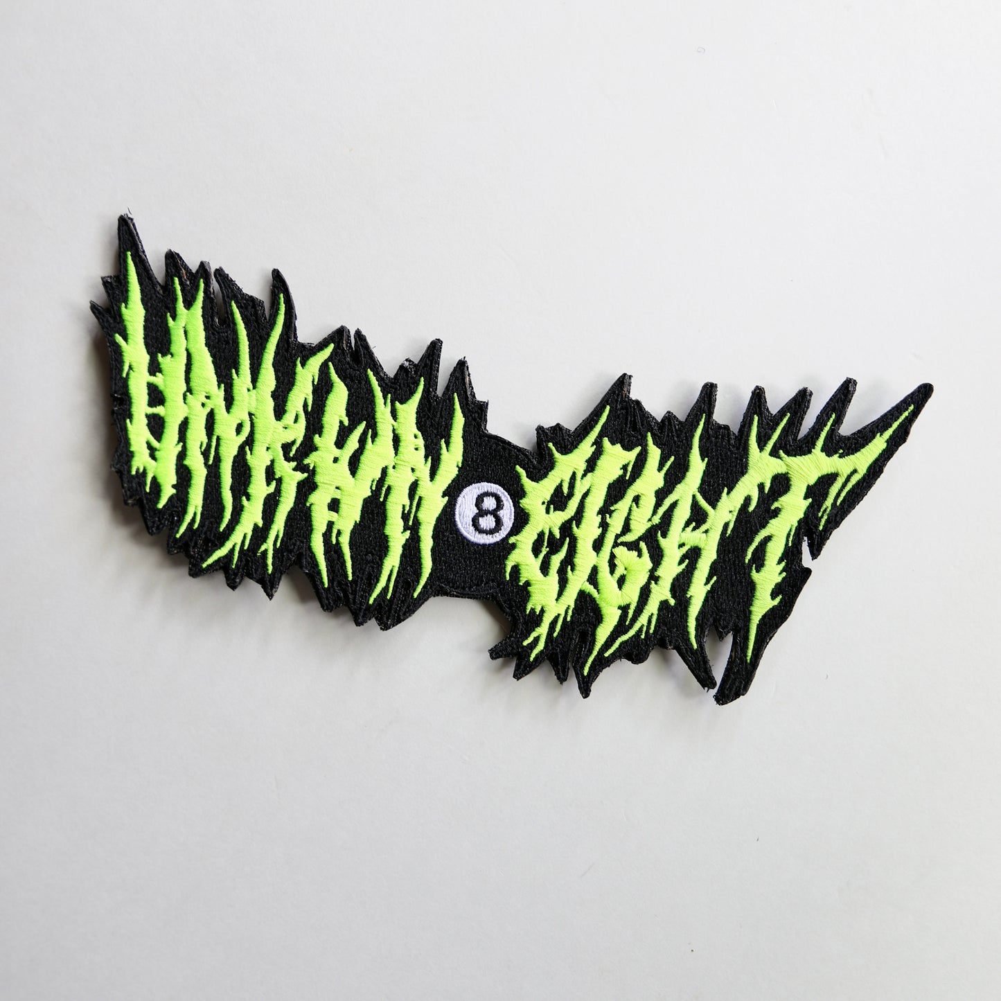 8" Hyper 8ball logo patch Blk/HiVis