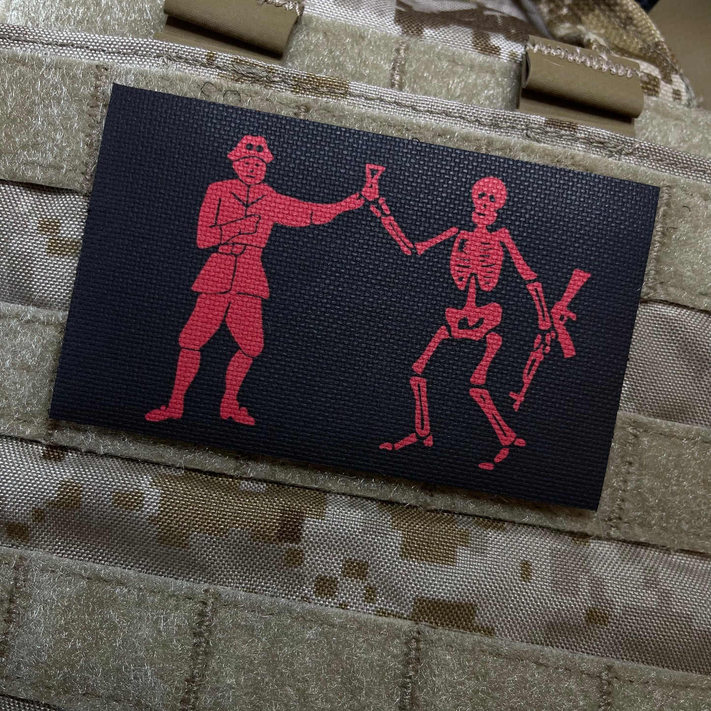 Cast Out 4x2.5" Patch Blk/Red