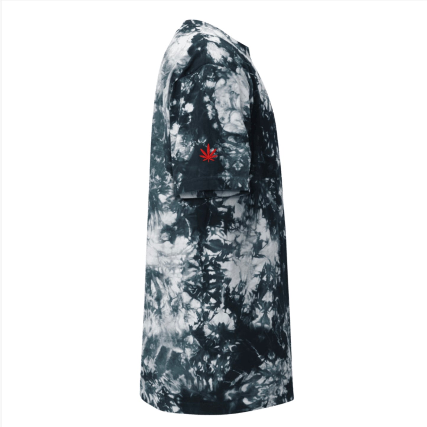 Red Eye Mob Embroidered Oversized tie-dye t-shirt