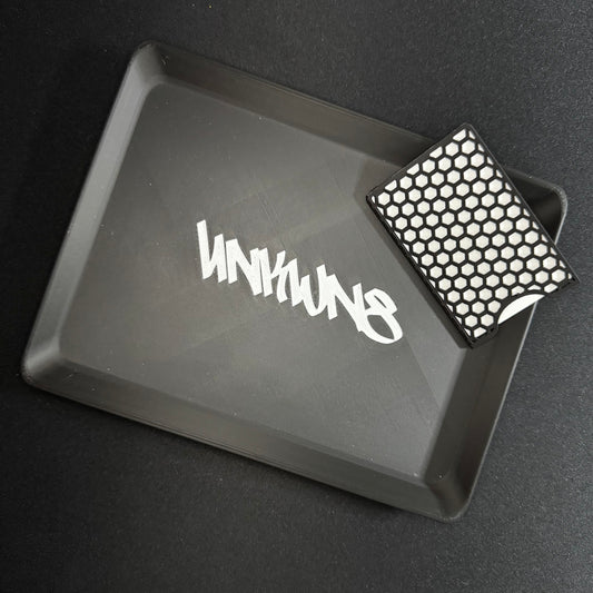 UNKWN8 " EDC " Tray Large w/card grinder