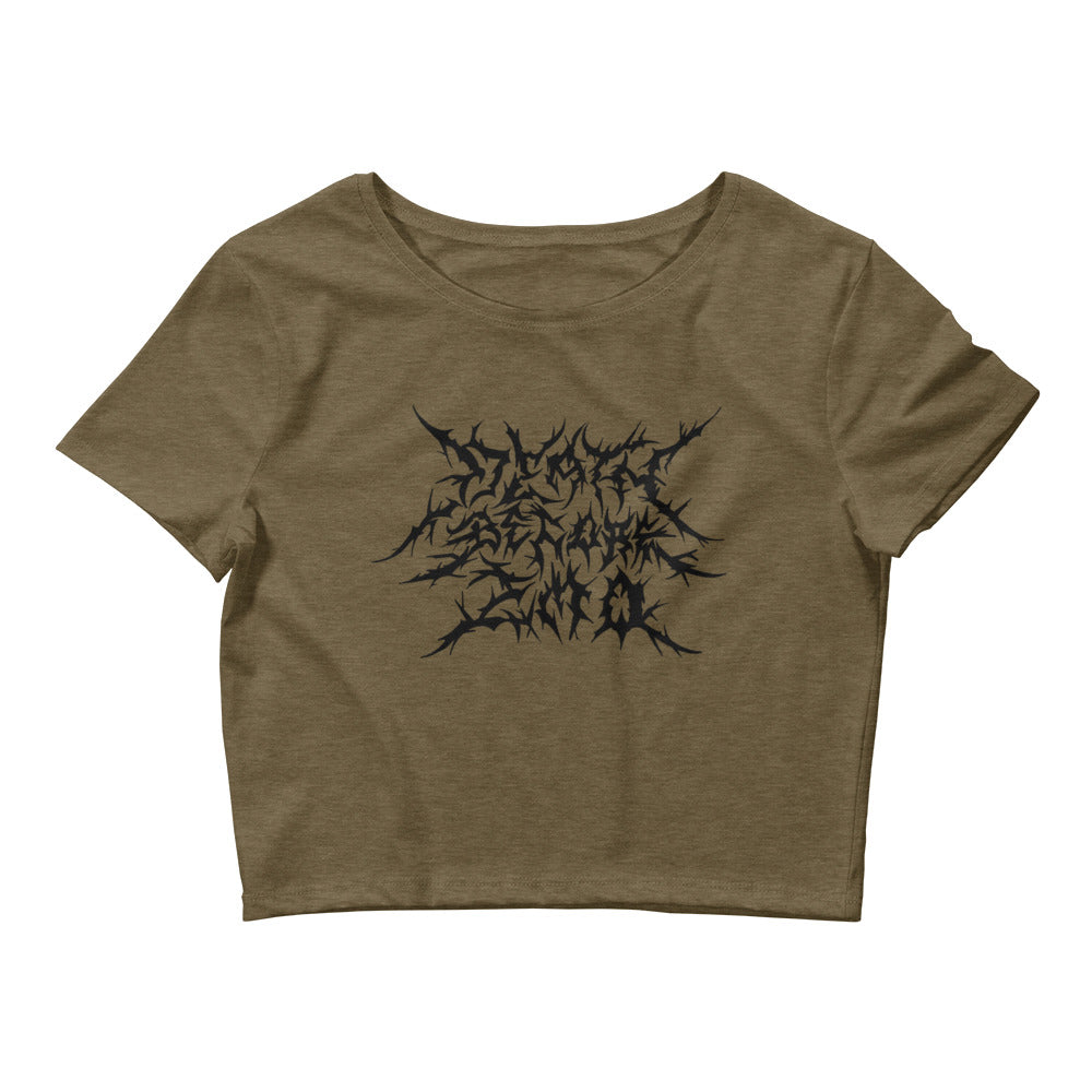 DBE Crop T-shirt Olive/Black