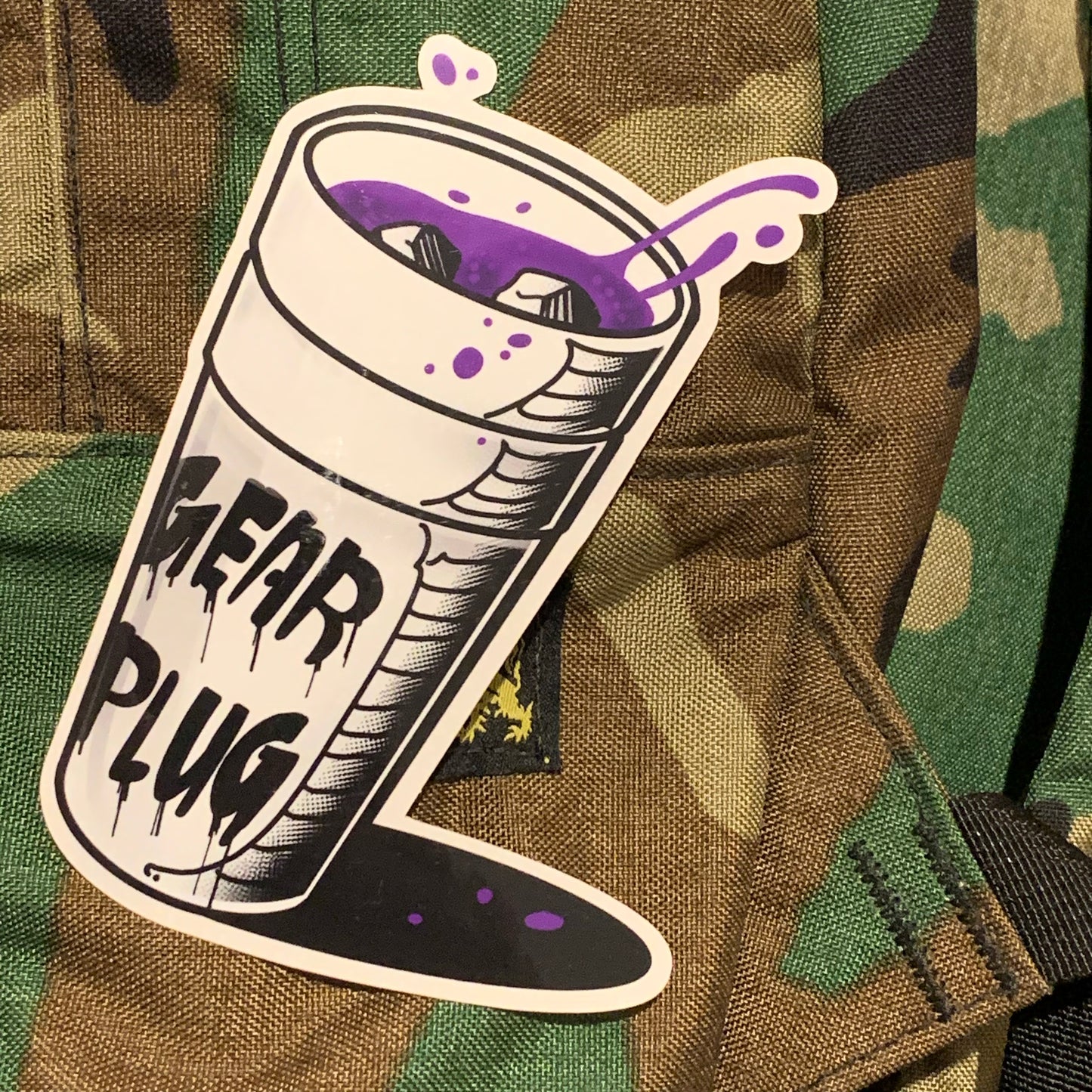 Gear Plug Double Cup Sticker