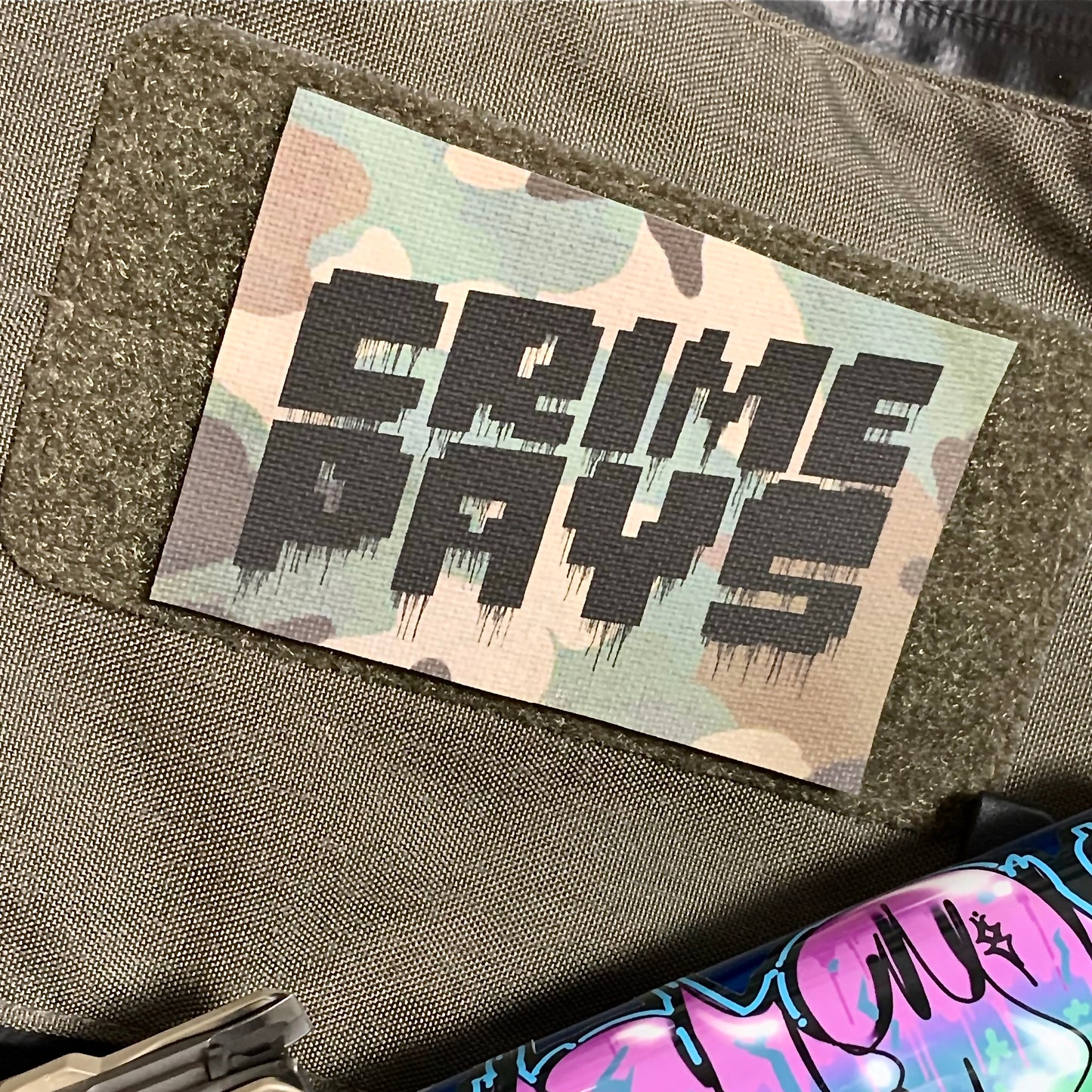 Crime Pays Patch Woodland Variant