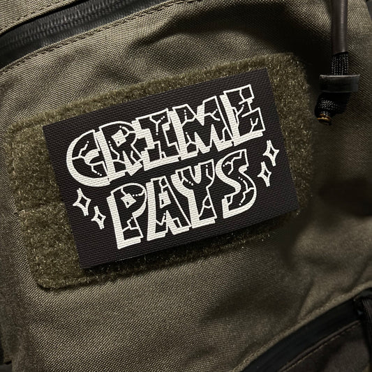 Crime Pays V2 4x2.5" Patch