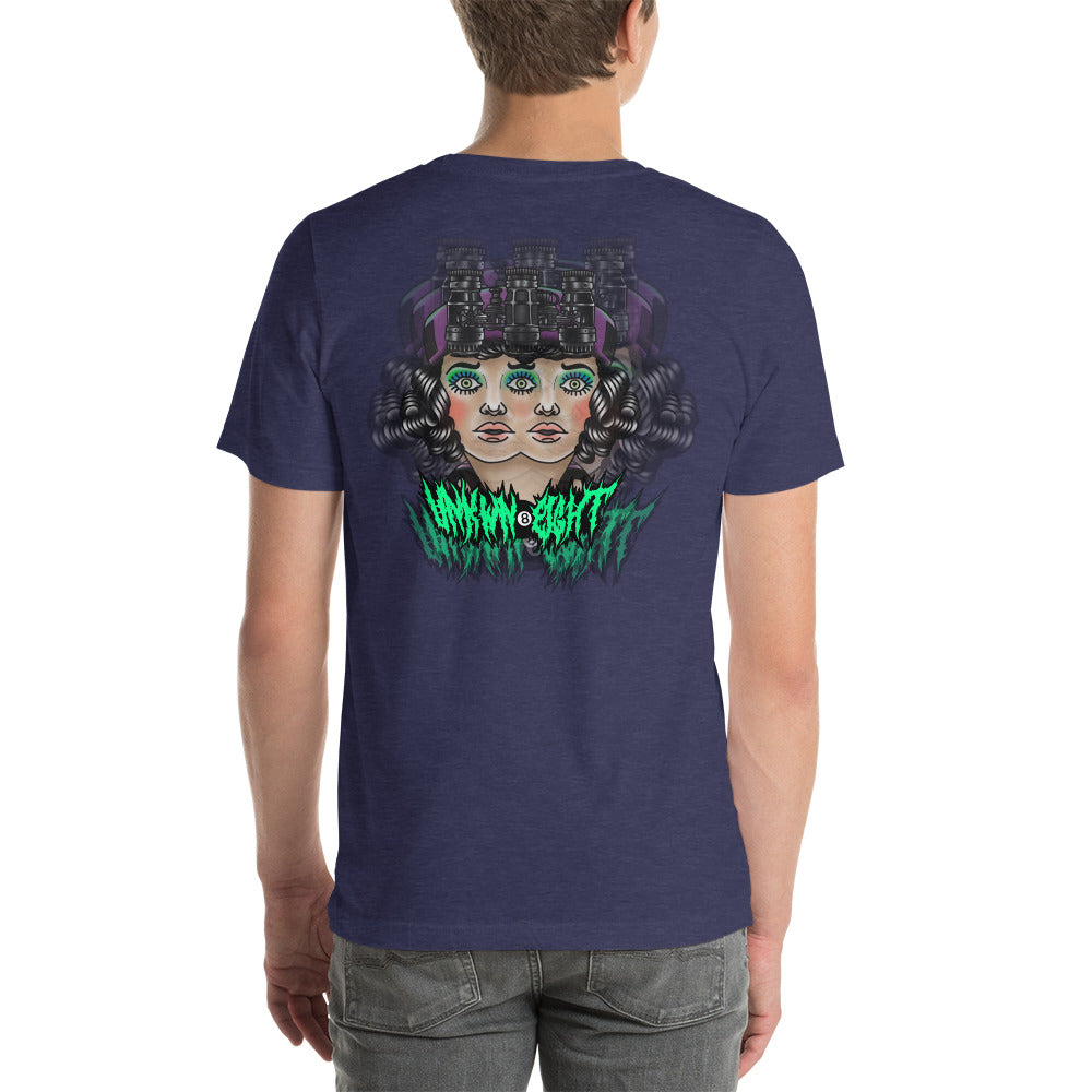 Blurry Visions t-shirt w/embroidered logo HEATHER NAVY