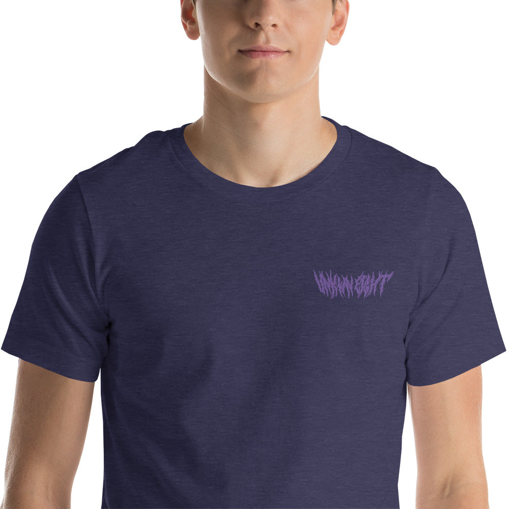 Blurry Visions t-shirt w/embroidered logo HEATHER NAVY